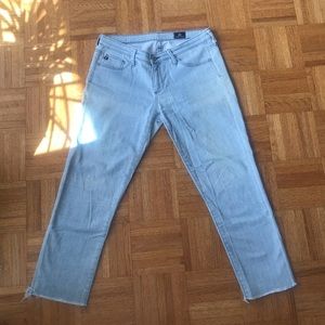 AG- cropped ankle skinny jeans